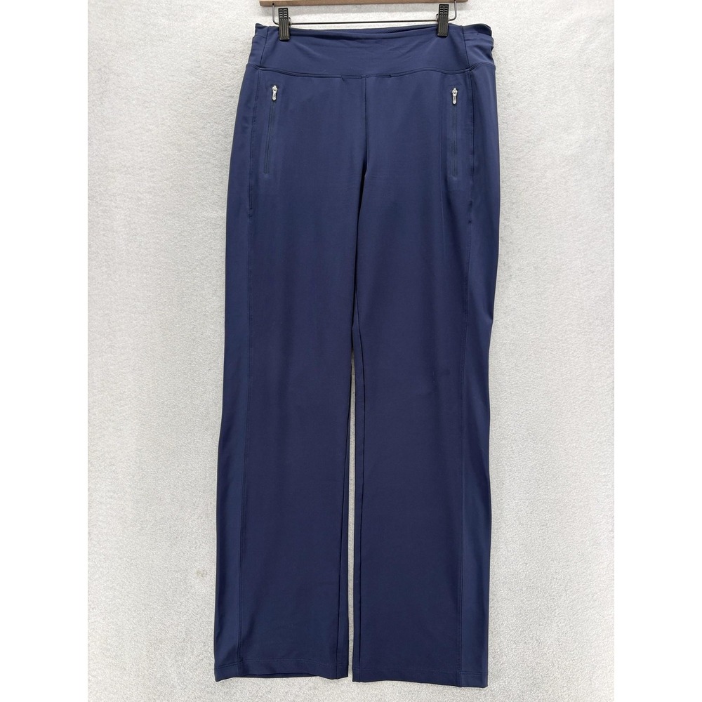 Athleta Fairway High Rise Golf Pants Womens 10 Tall Blue Stretch Casual Athletic